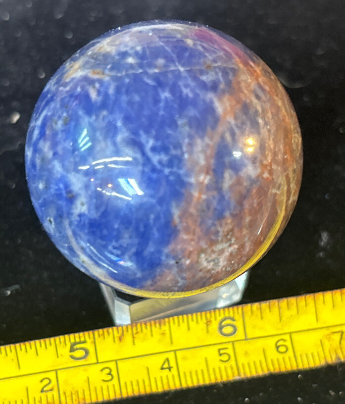 Sodalite 40 mm Sphere With Crystal Stand