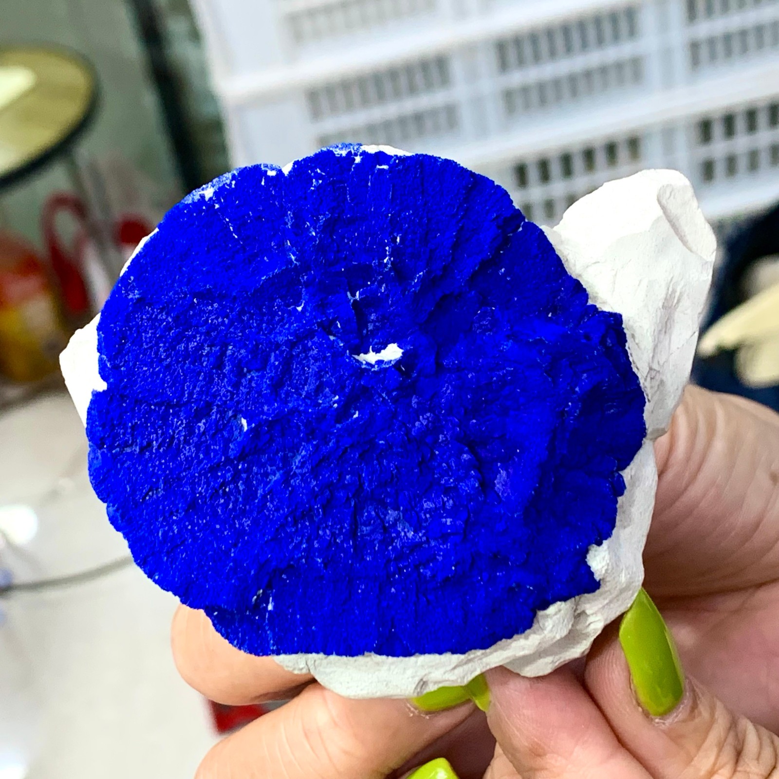 147G Sunflower azurite Fantastic Azurite Suns On Kaoline from Malbunka Australia