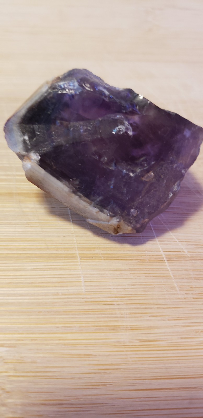 Genuine Amethyst Quartz Crystal point Stone. 1 1/2 X 1. Awesome Piece