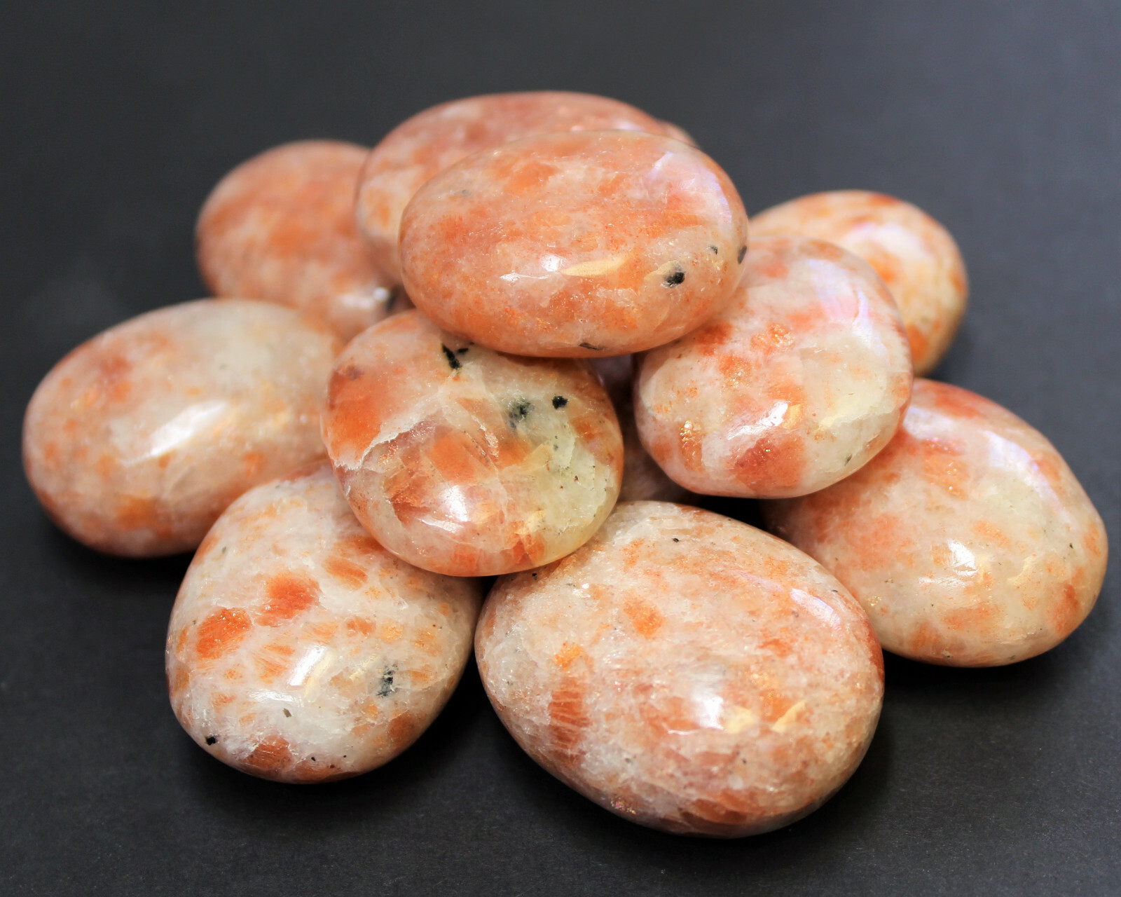 Sunstone Palm Stone: ‘A’ Grade, Sunstone Pebble, Hand Polished