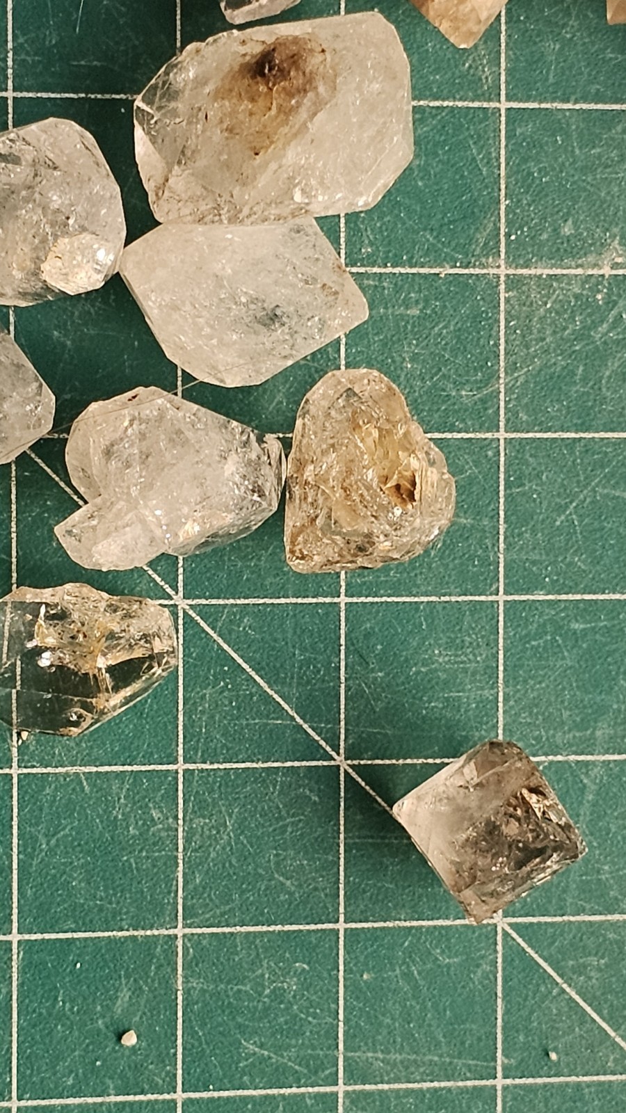 Large Lot Herkimer Diamond Quartz Double Terminated And Imperial Topaz