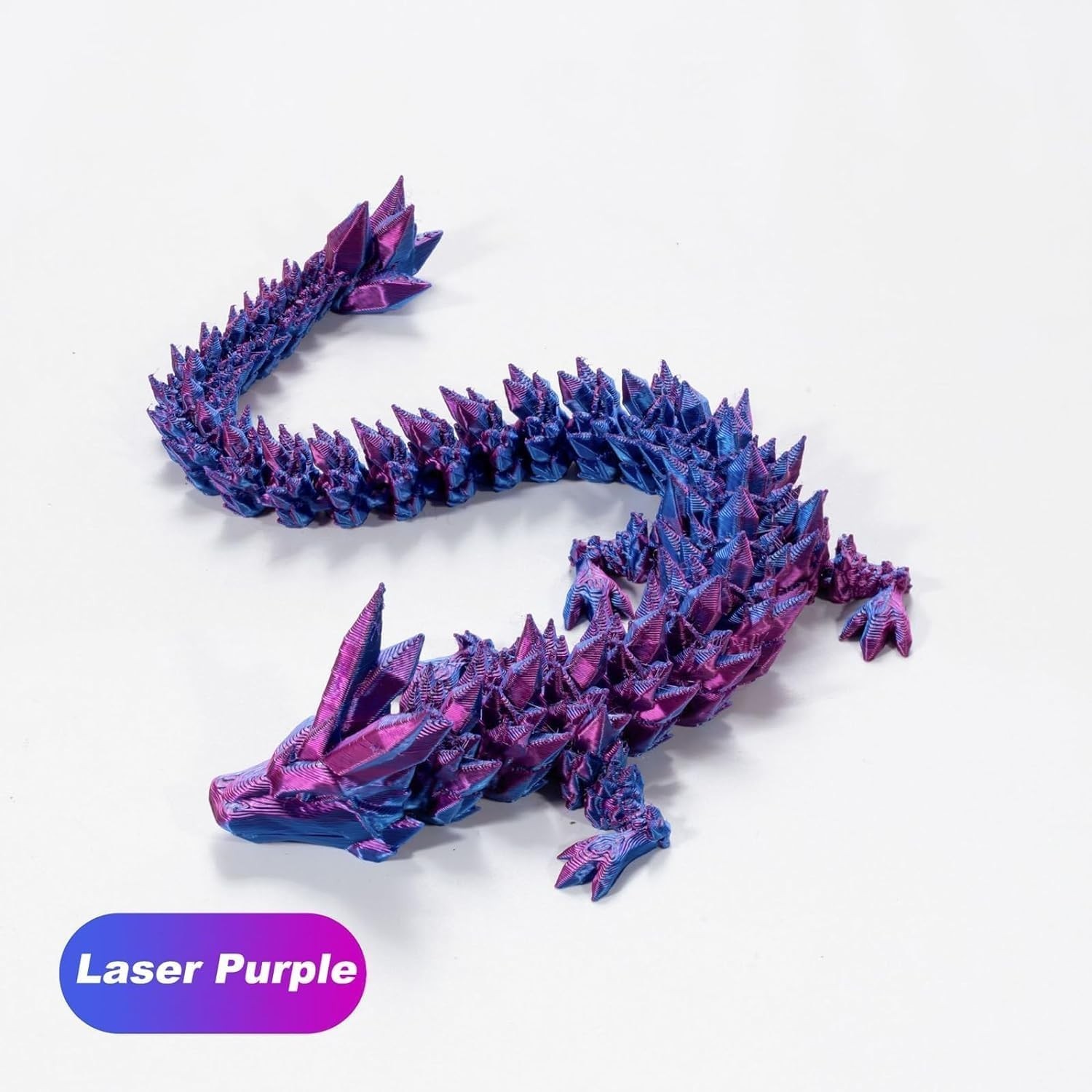 3D Printed Crystal Dragon 12In 3Pcs-Perfect Basket Essentials Stuffers, 3D Pr…