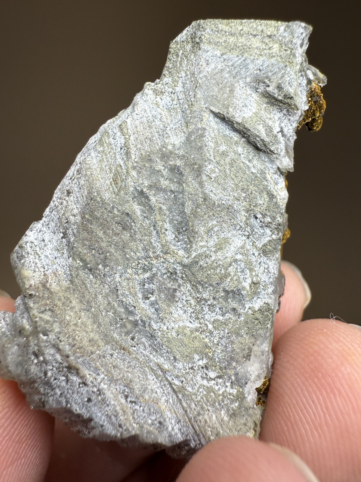 STUNNING Druzy Calcite & Bronze Velvet Chalcopyrite on Quartz Cluster • China