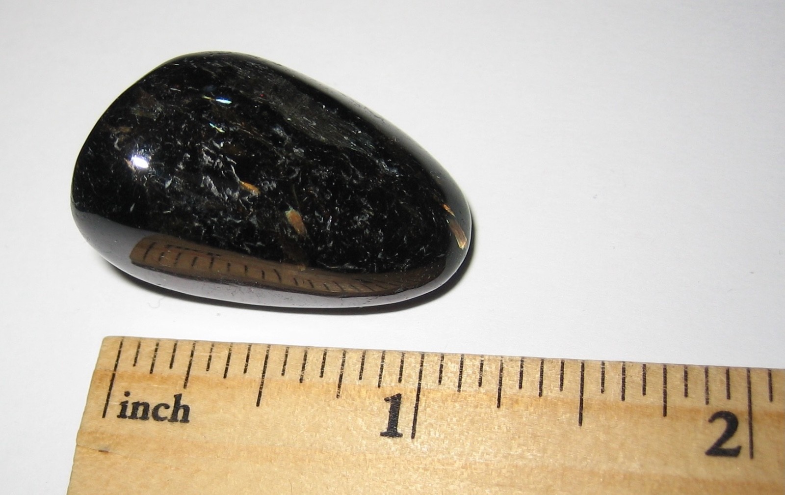 1.2″ RARE TUMBLED POLISHED AUTHENTIC NUUMMITE STONE FROM GREENLAND ~ 20grams *11