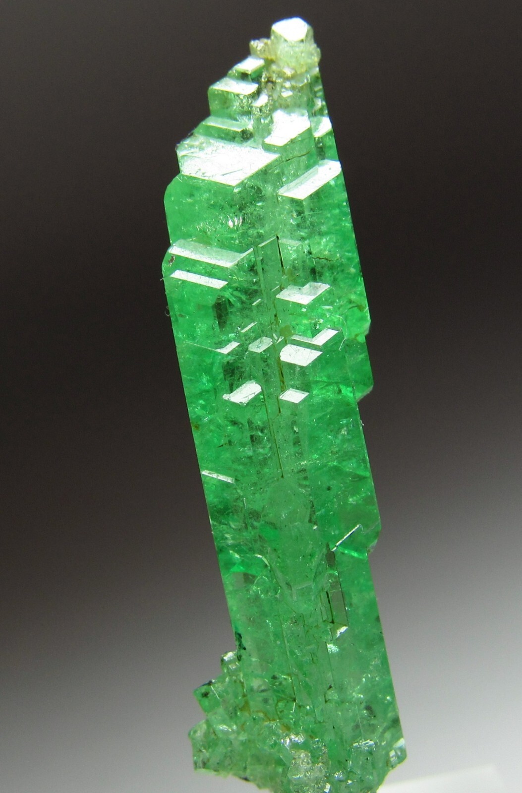 UNSURPASSED ELITE LIGHTNING BOLT TSAVORITE GROSSULAR GARNET CRYSTAL!!! TANZANIA