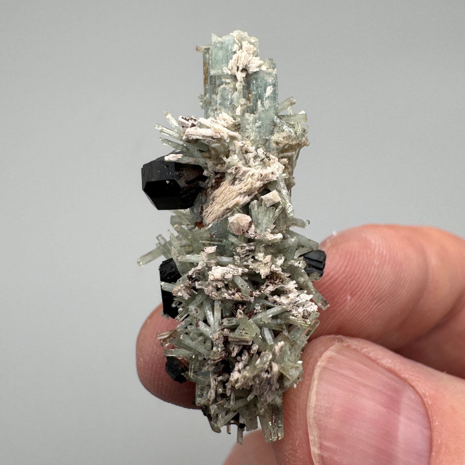 FUNKY Aquamarine, Schorl from Erongo, Namibia – Fine Mineral Specimen