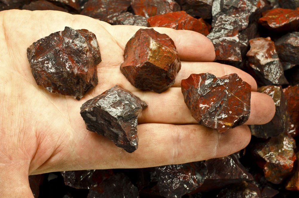 1/4 lb Brecciated Jasper Rough Stones – Natural Crystal Mineral Rock Tumbling