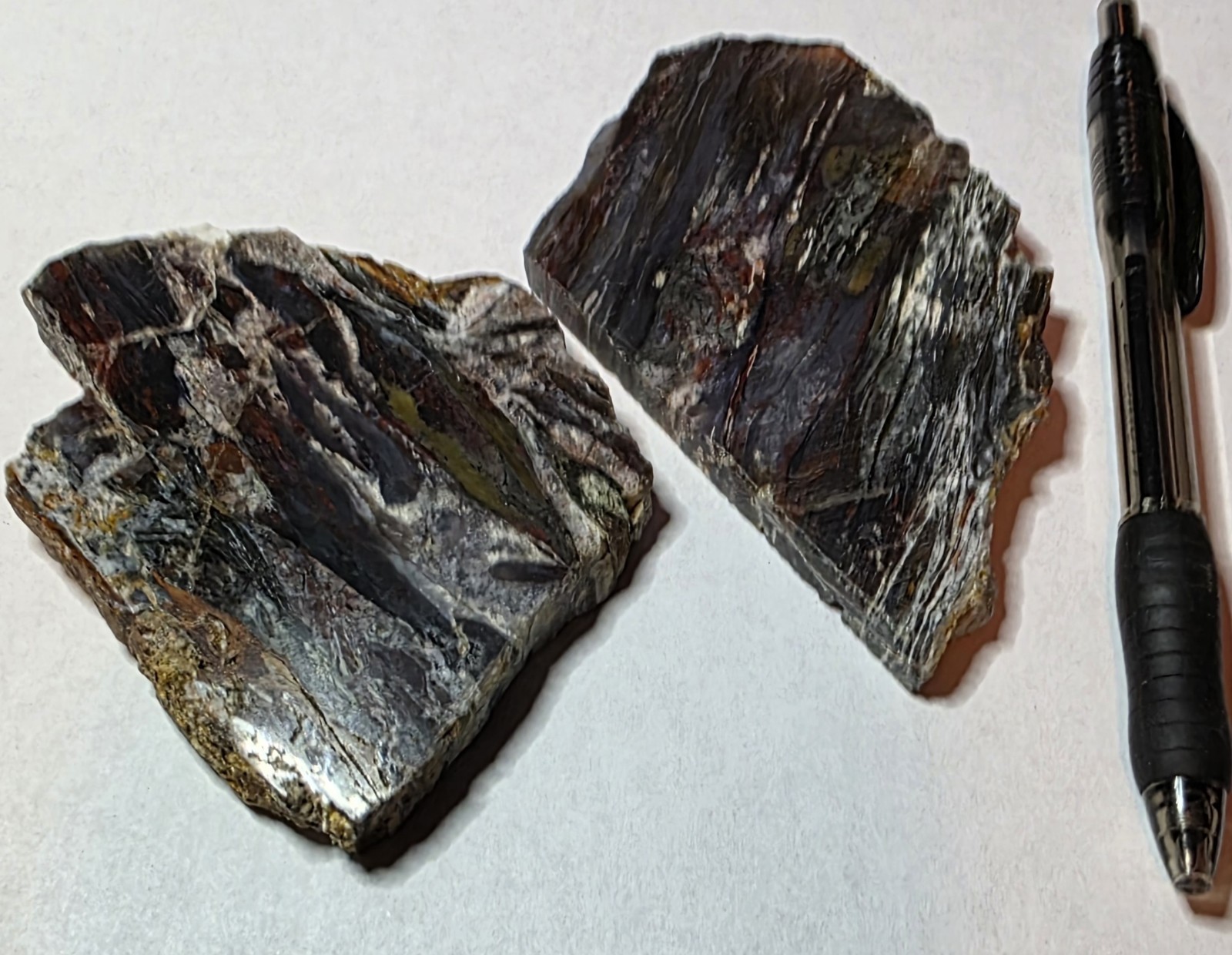 2 Slabs Of Absolutely Beautiful Tigers Iron.