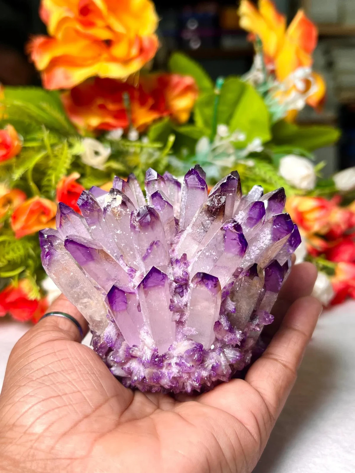 200g+ Natural Rare Raw Amethyst Crystal Cluster Mineral Specimens Home Decor