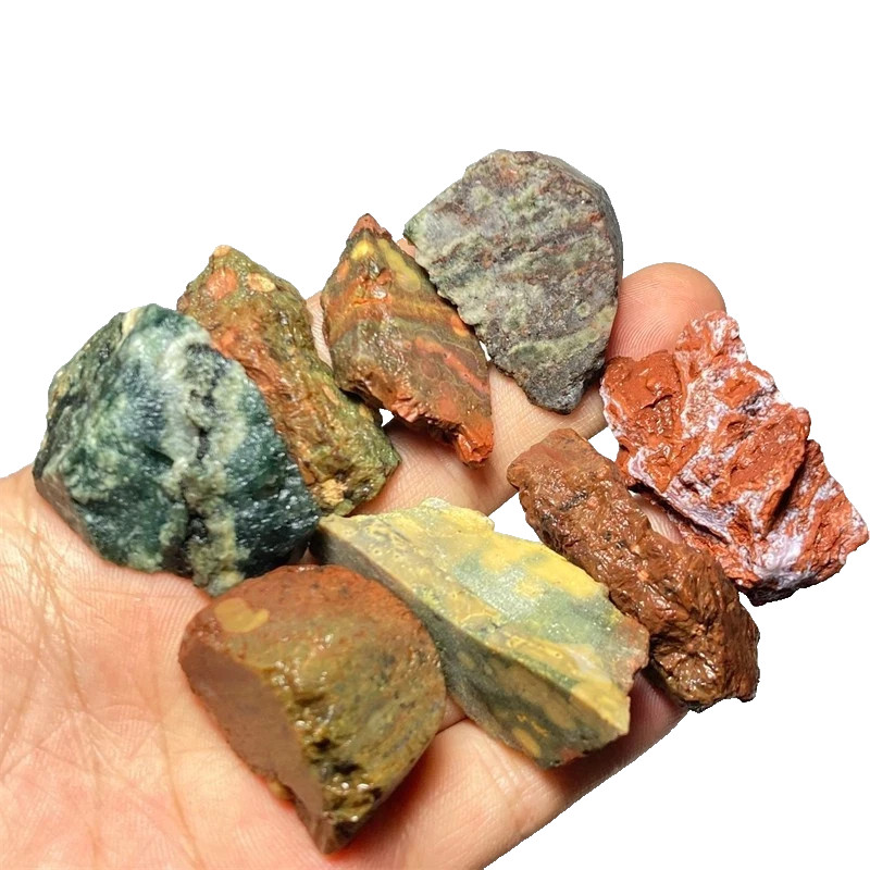8 ITEM LOT 107g Collection Eye 8th Vein Ocean Jasper Agate Druzy Reiki Stone