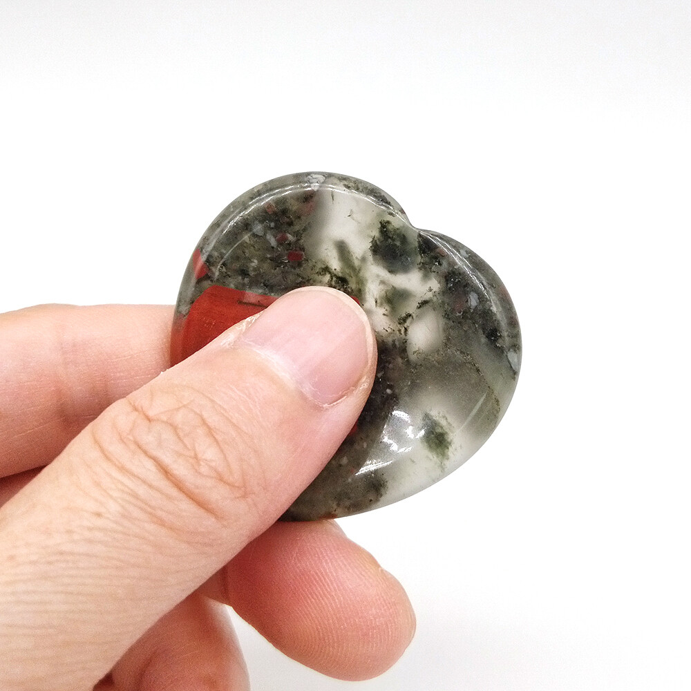 Heart Thumb Worry Stone Pocket Palm Healing Crystal Chakra Reiki Meditation