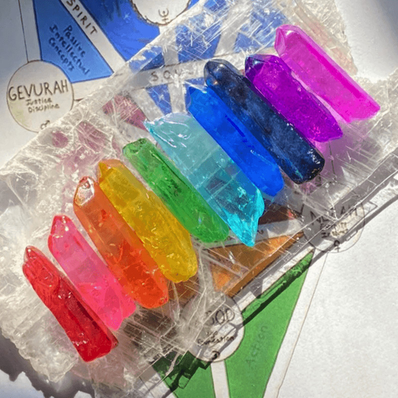 Aura Quartz Points, Aura Crystal Points, Multi-colored Treated Aura Quartz 1 pc