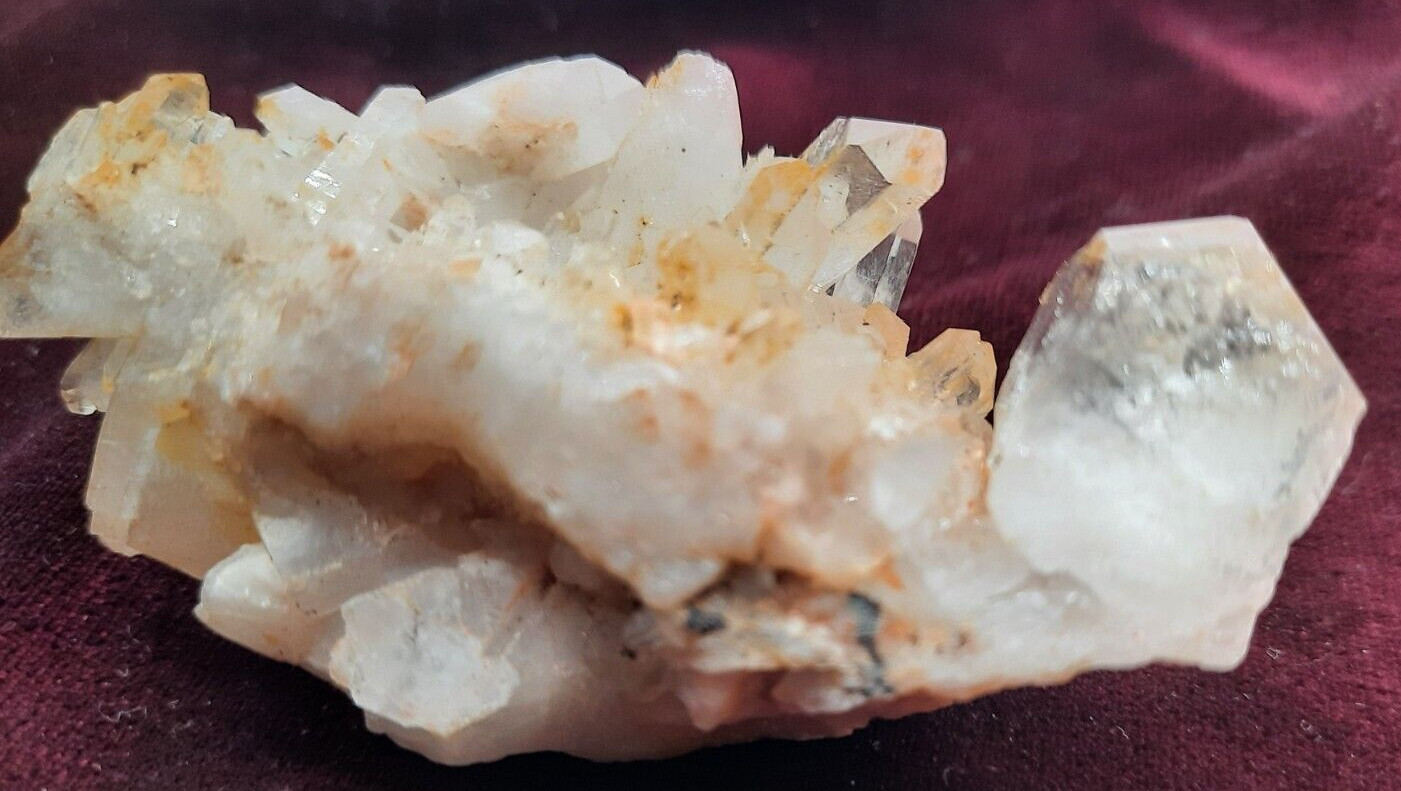 Quartz Crystals Cluster Arkansas Size 2 3/4 x 1 1/2 x 1 1/2 inches