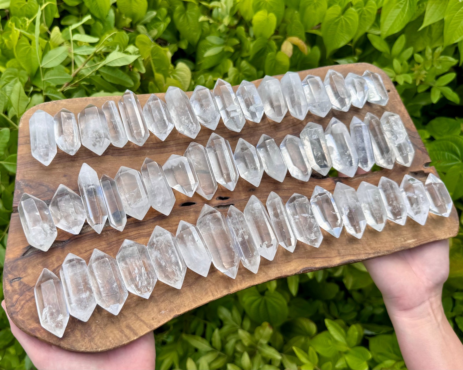 Double Terminated Clear Quartz Crystal Points: Pick Oz or lb Bulk Wholesale Lots