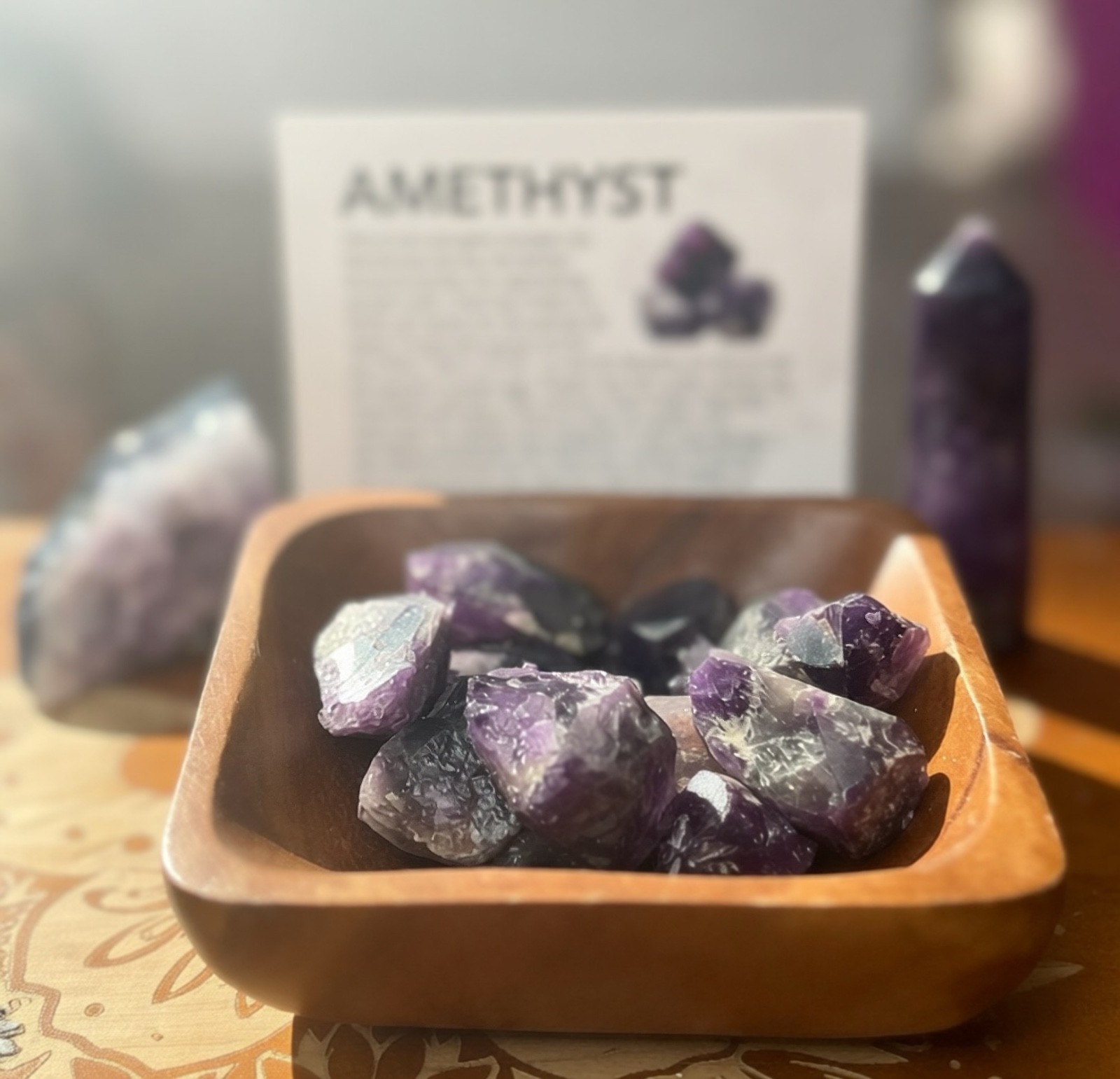 Raw Amethyst Crystals | Natural Brazilian Gemstone, Intuitive, Tranquil (2–4 cm)
