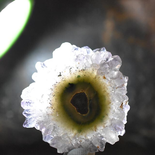 Amethyst Stalactite Flower Slice Uruguay polished Both Sides Jewelry Wire Wrap