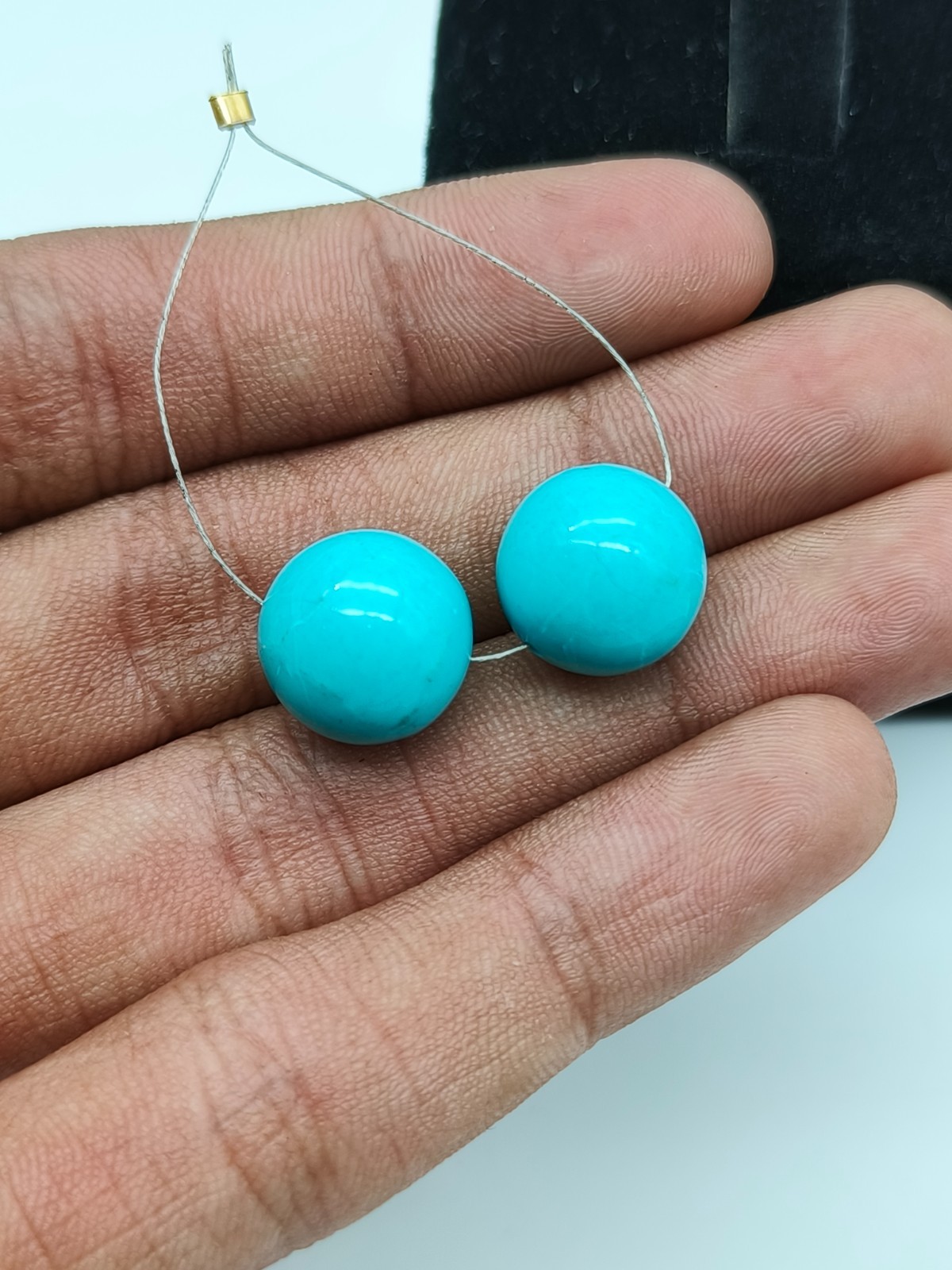 Natural Turquoise Round Shape Smooth Beads New Arrival Gemstone Beads Gemstone