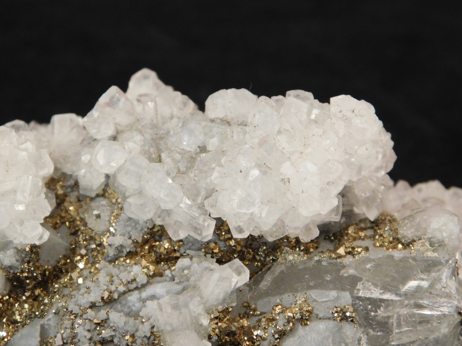 Terminated Calcite Crystals on Rainbow MARCASITE From Mexico 281gr