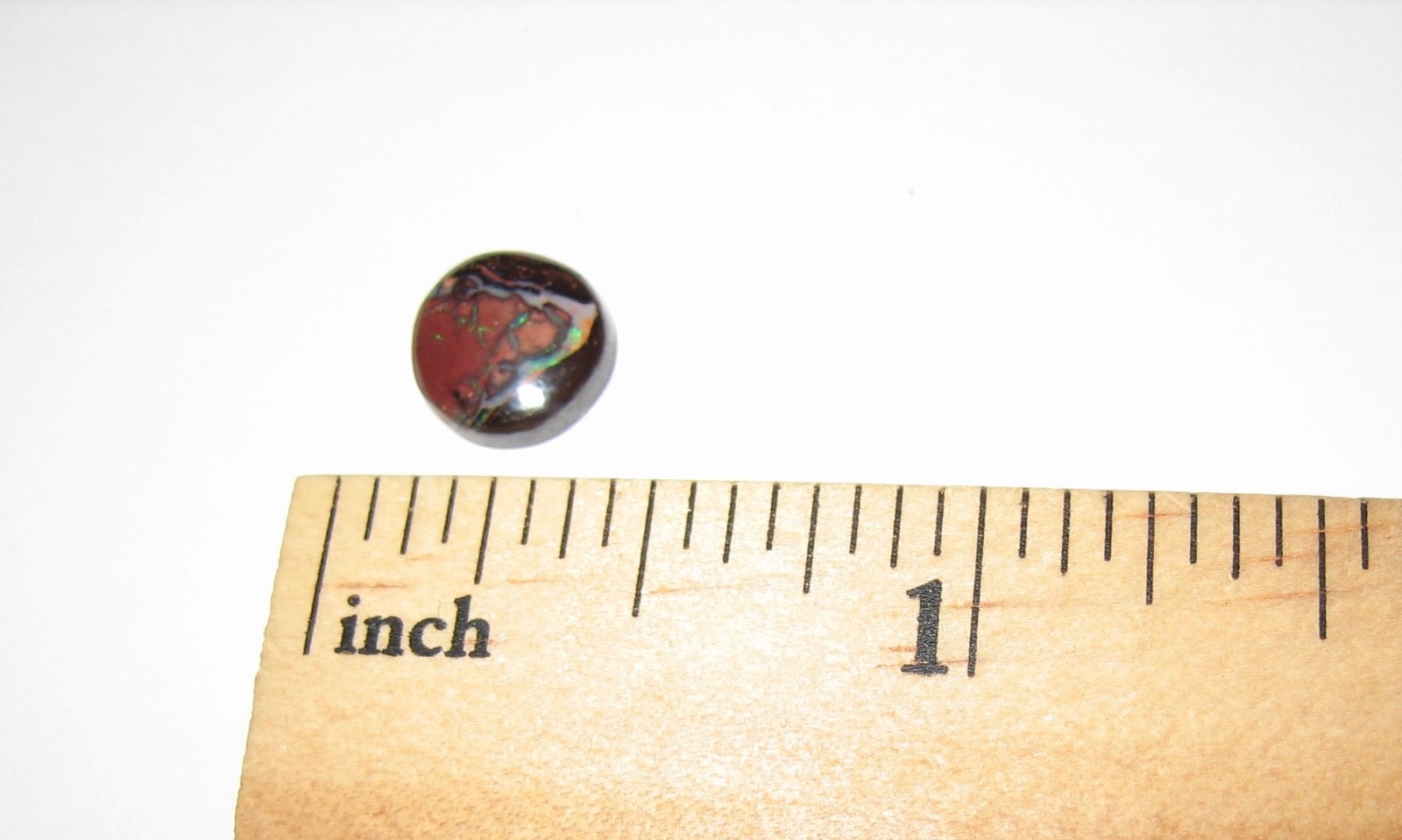 8mm POLISHED ROUND BOULDER OPAL CRYSTAL STONE CABOCHON FROM AUSTRALIA 1.65cts *1