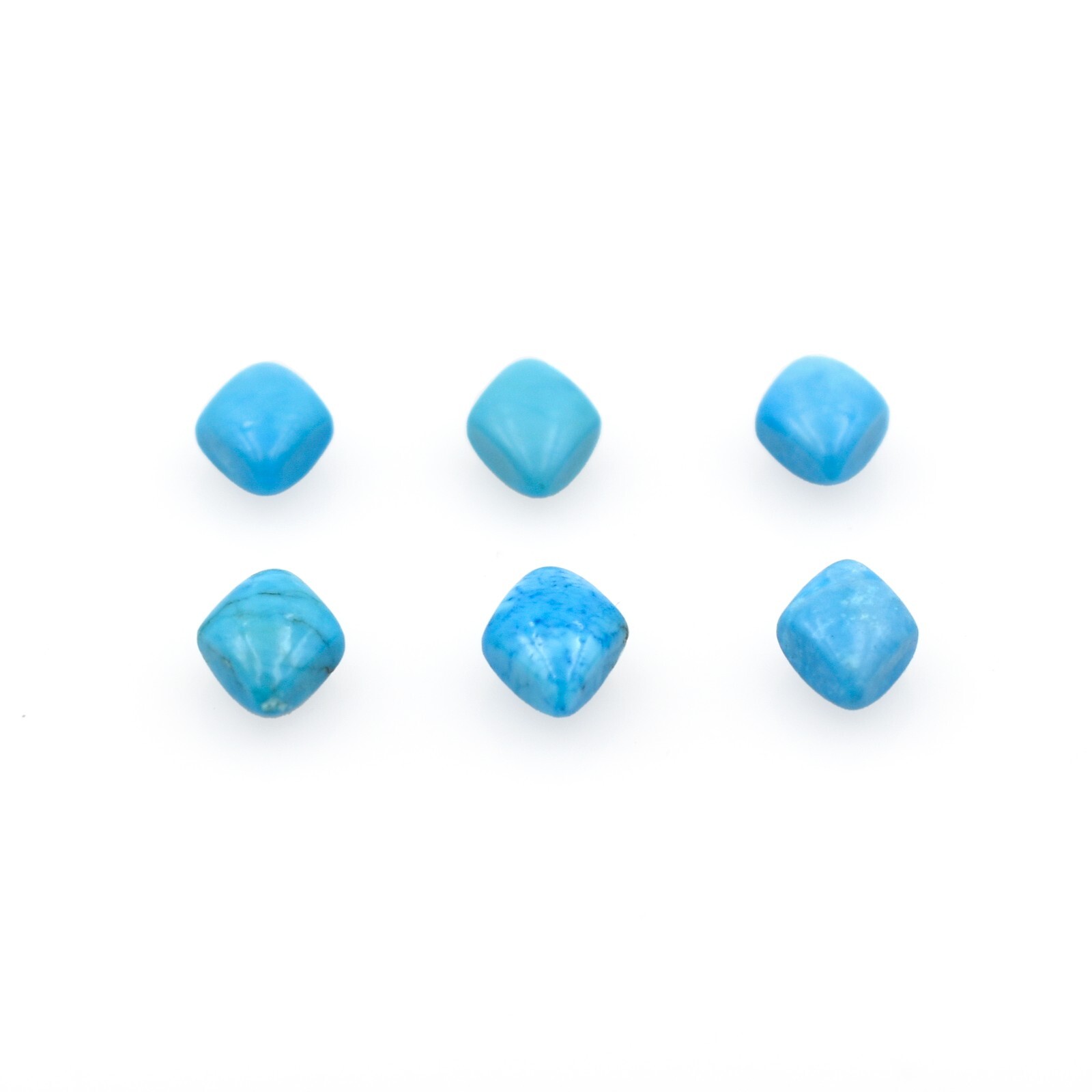 Natural Turquoise Trillion Shape Plain Smooth Loose Gemstone For Jewelry Making