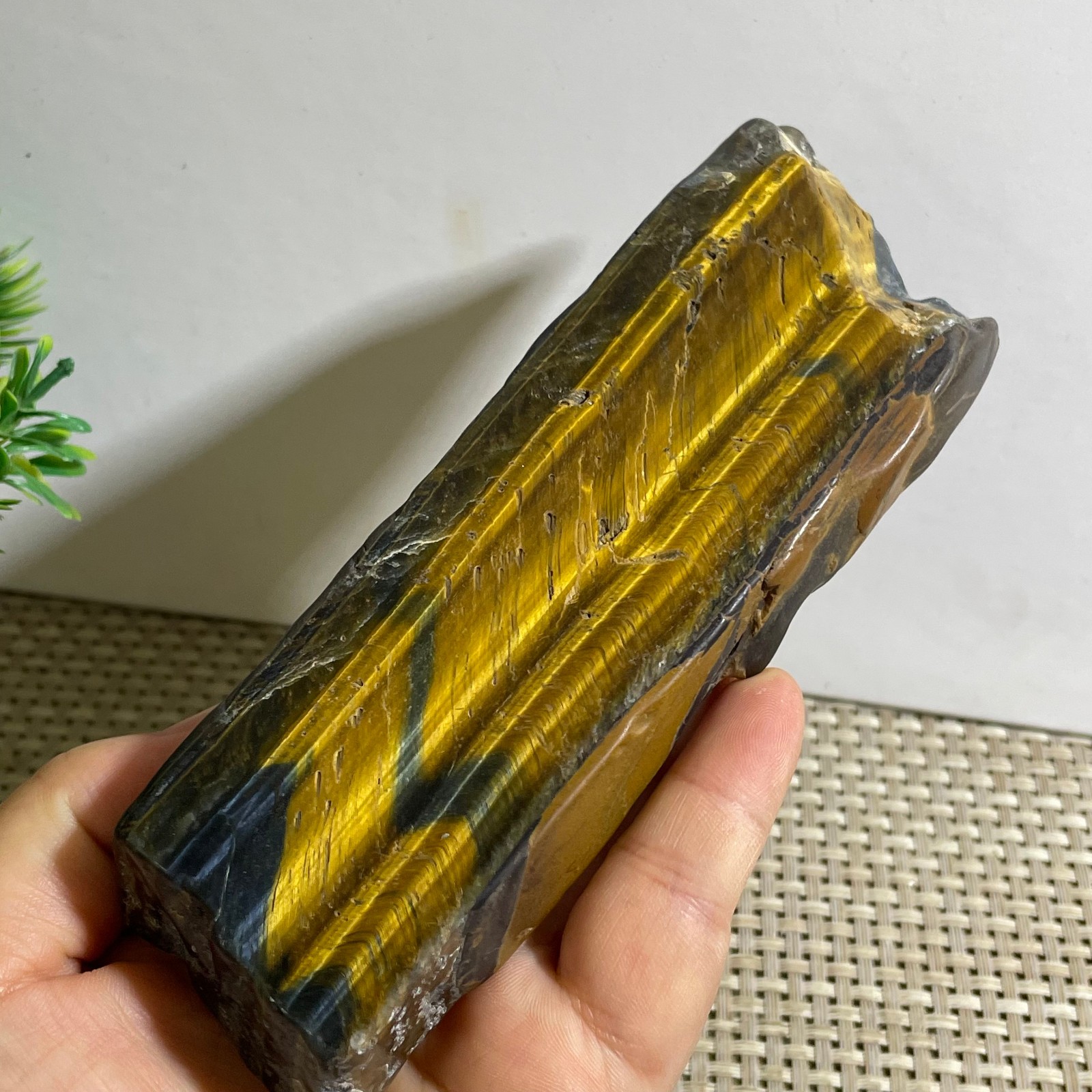 290g Natural tiger’s-eye Rough Raw Stone Rock Specimen Reiki healing