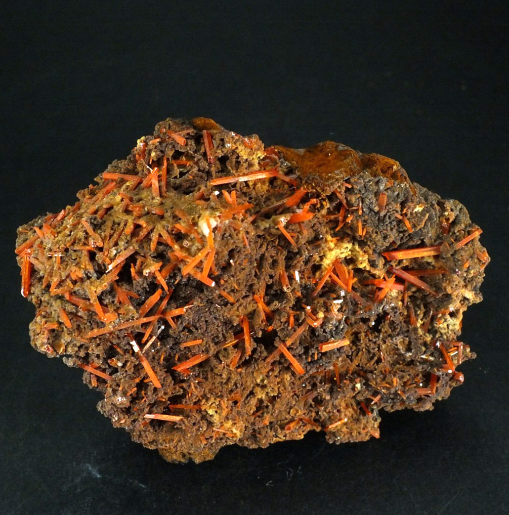 Crocoite Crystals. Adelaide Mine Dundas. Tasmania Australia (EA11520)
