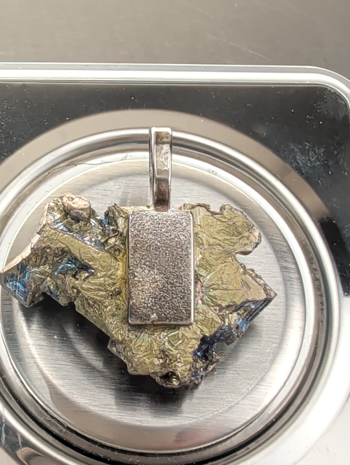 Bismuth Crystal Pendant