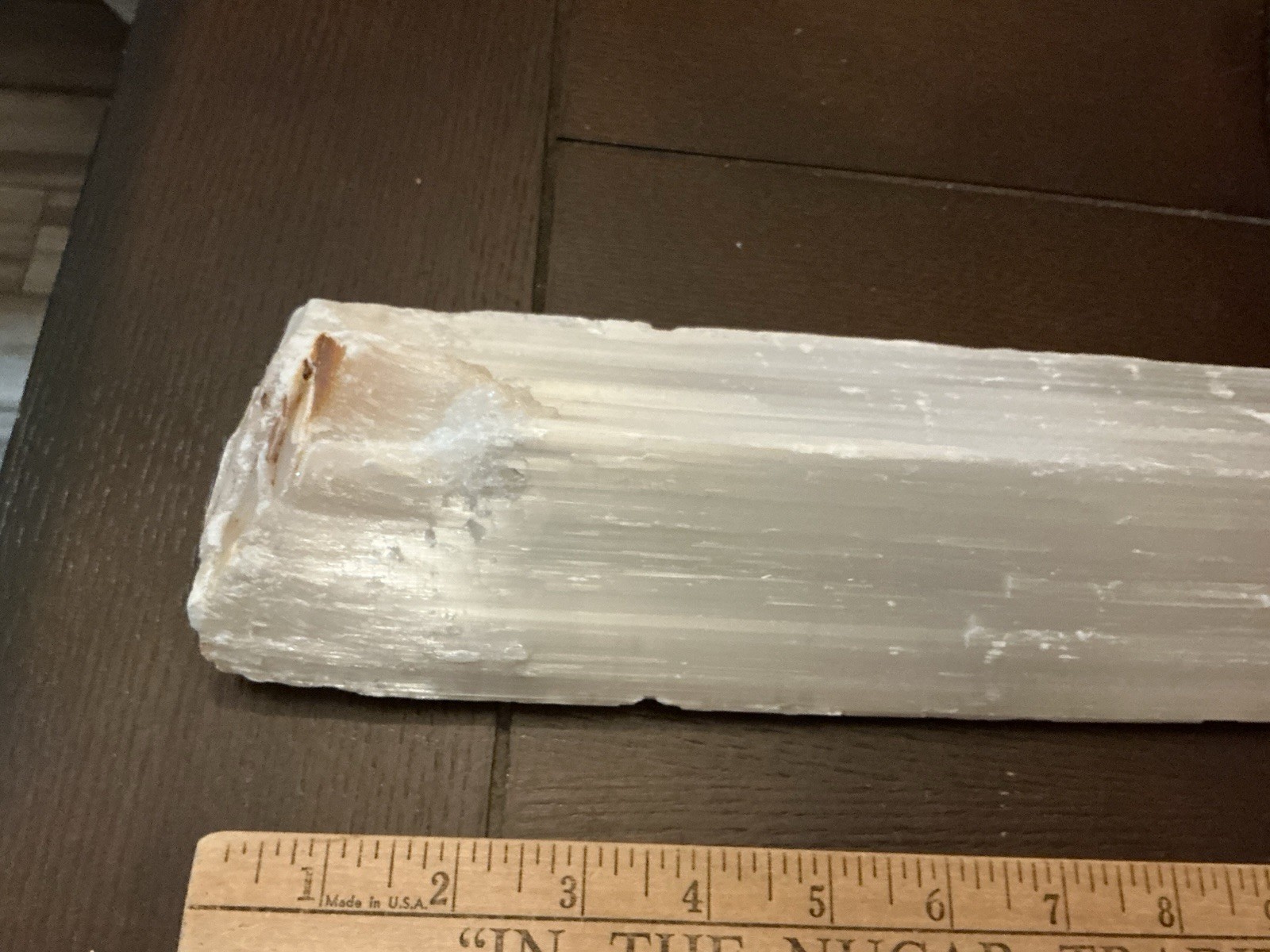 5 Lbs 6 Oz. Natural white selenite gypsum crystal raw stone specimen, 17” Long