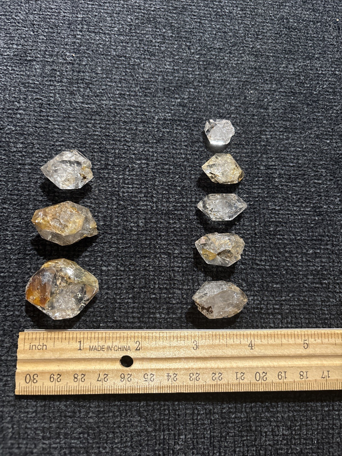 Herkimer Diamond Quartz Crystals Mixed Lot High Quality 10pc 2.01oz Combined