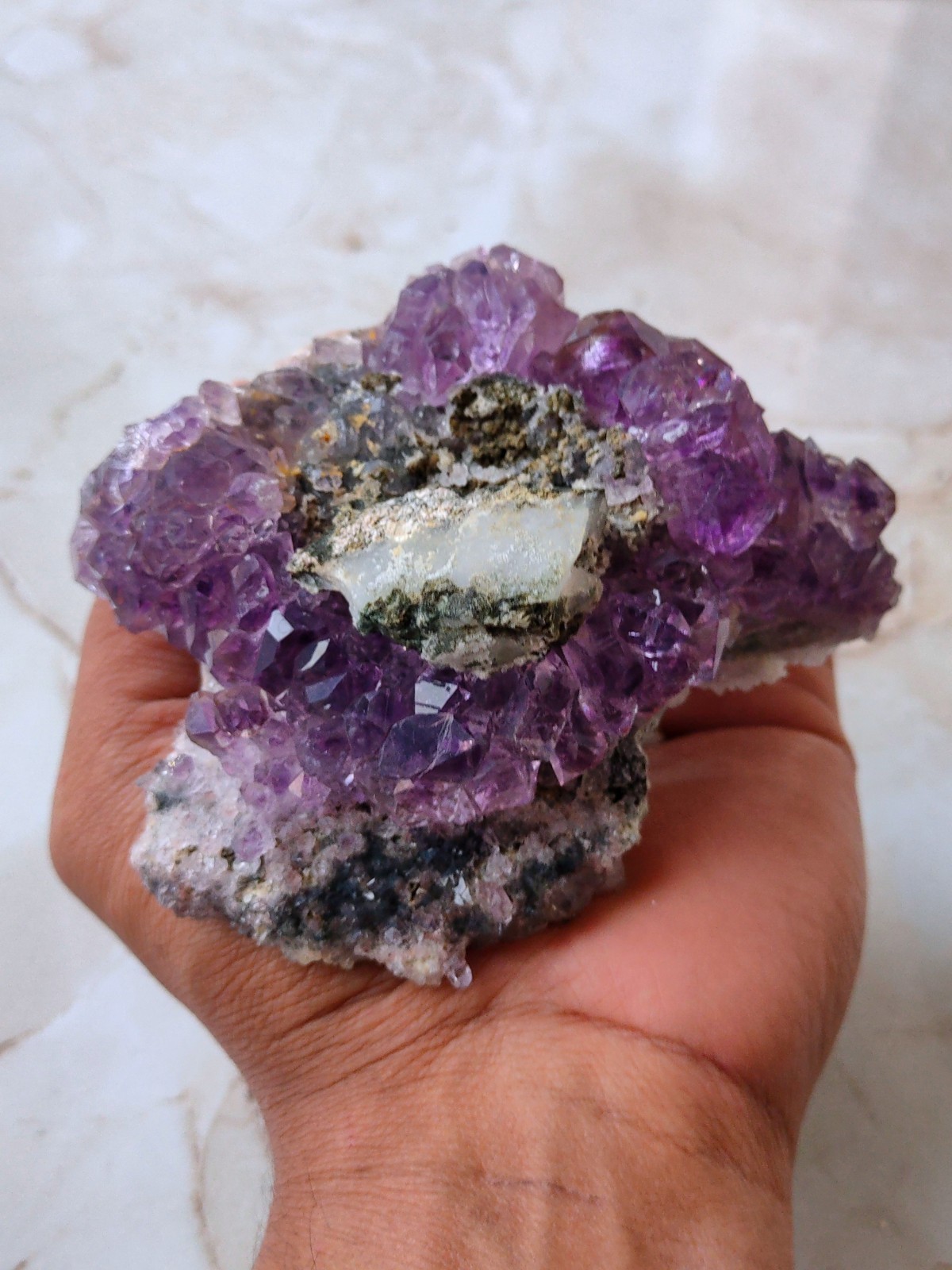 High Quality Karur Amethyst Flower Natural Mineral specimen