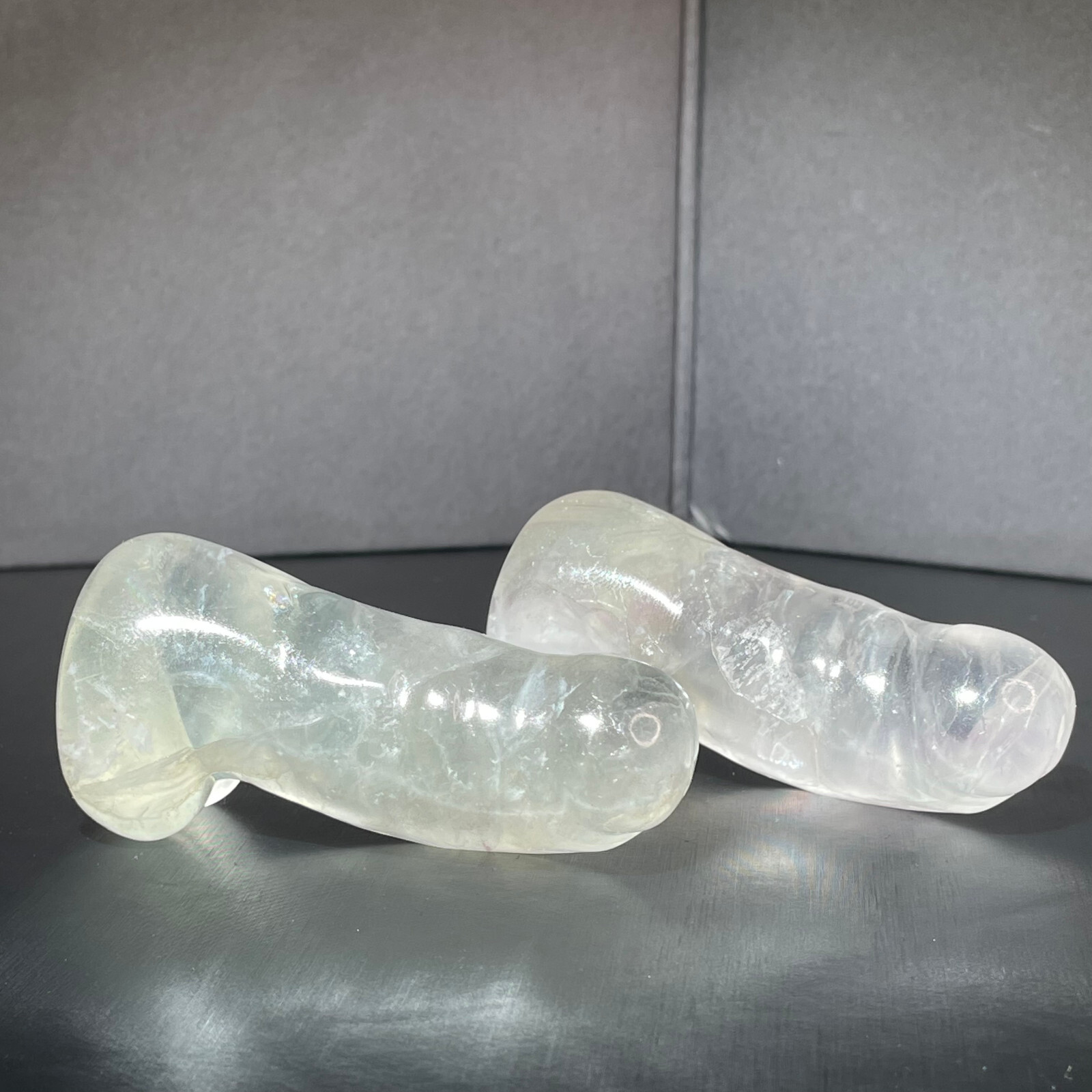 264g natural fluorite Crystal Male reproductive organs Amulet Pendant