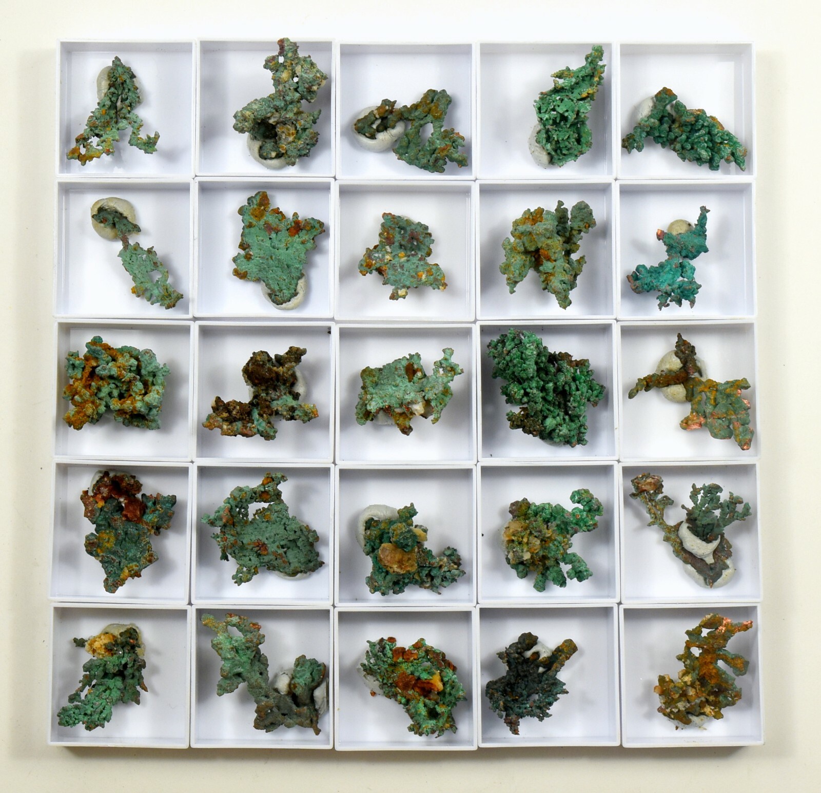 Green Orange Copper Cluster in Box Collectible Gemstone Crystal – Morocco (1PC)