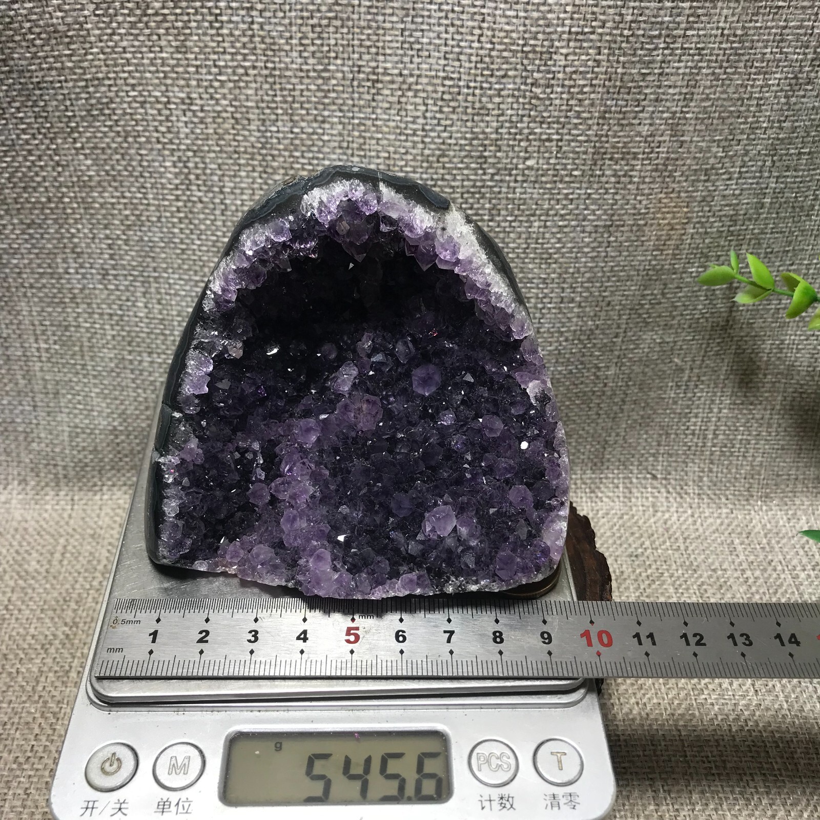545g Natural Amethyst Cluster Geodes Cut Base Quartz Crystal Healing 69