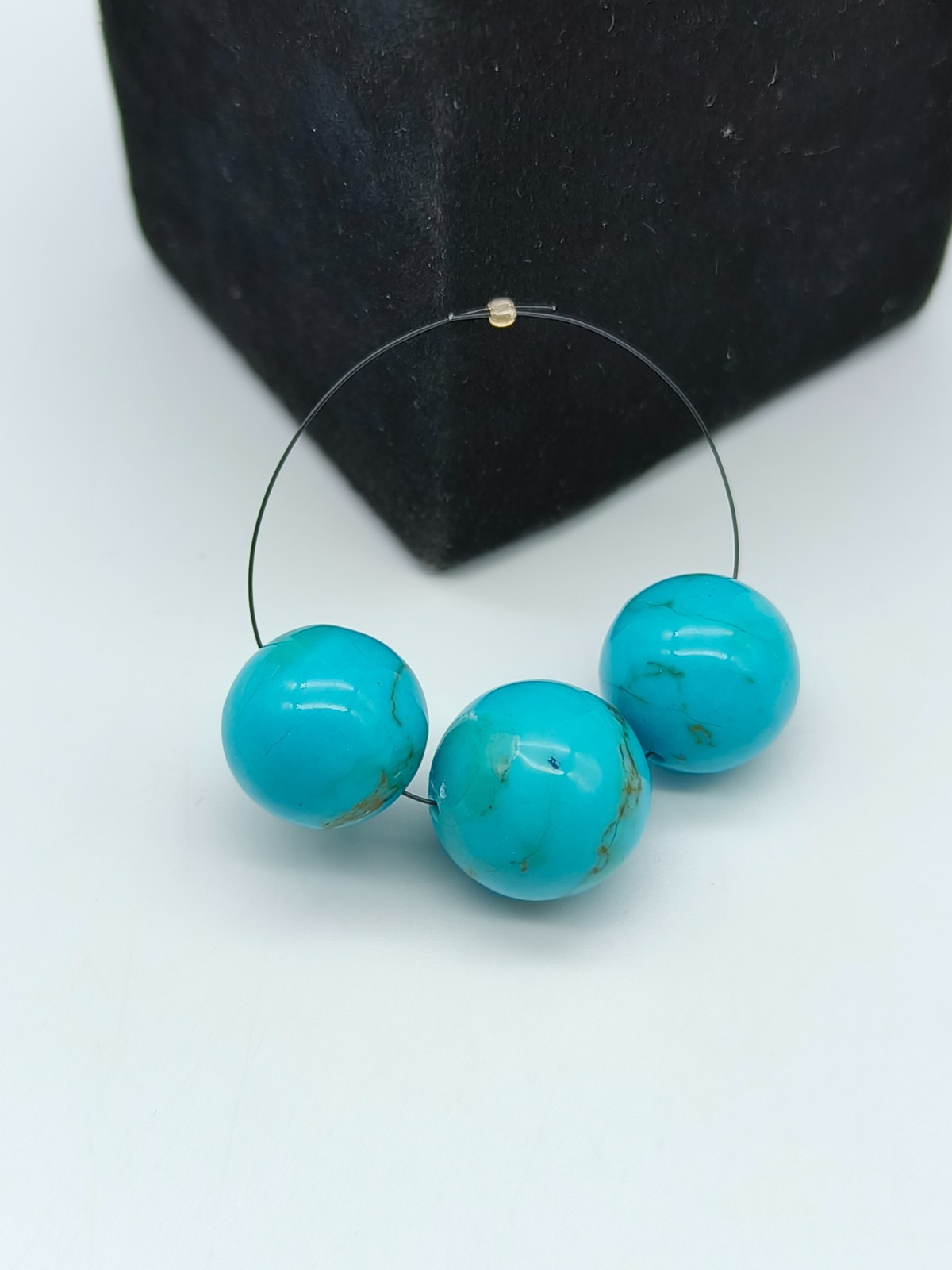 Natural Turquoise Round Smooth Beads New Arrival Gemstone For Making Jewelry