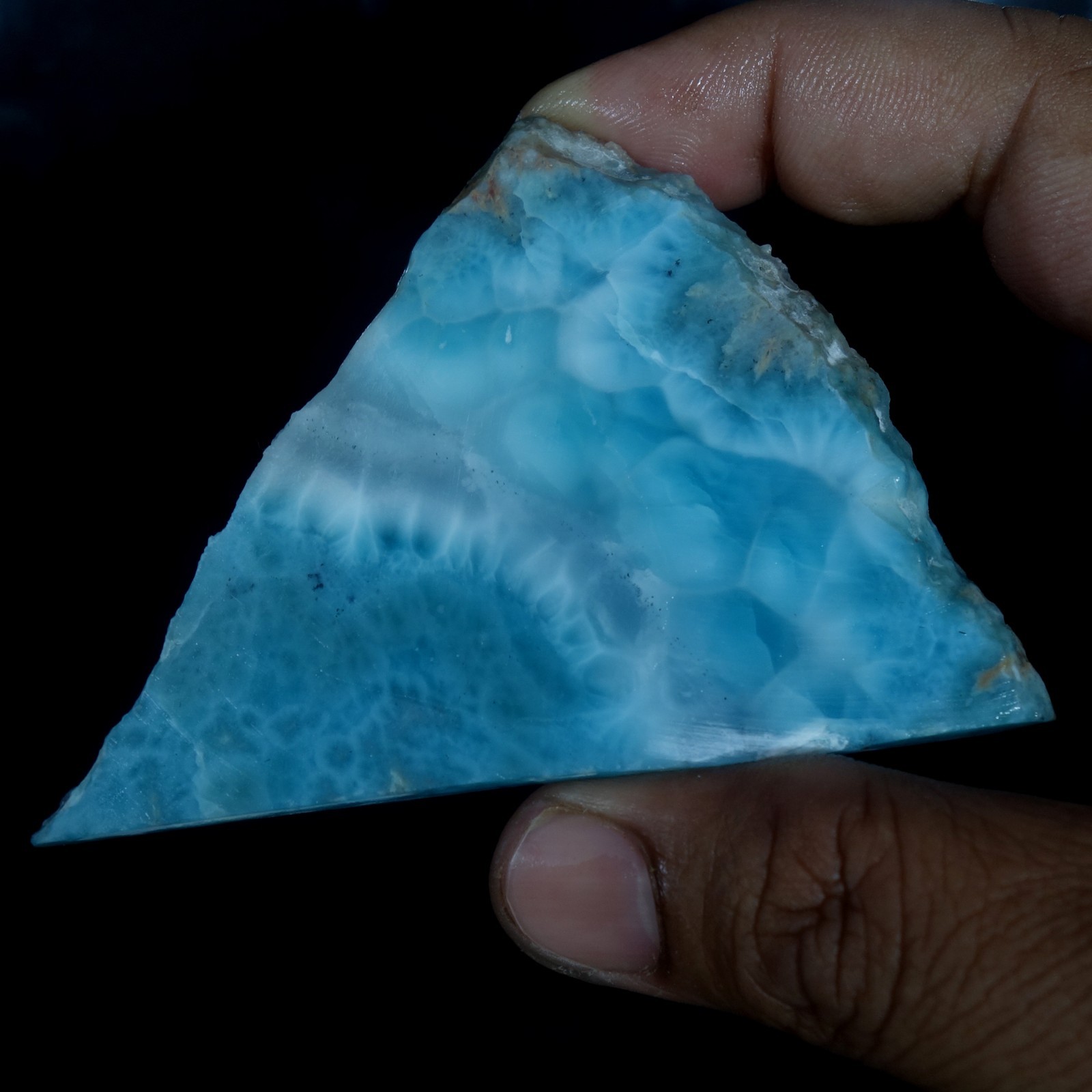 Dominican Republic 196.40 Cts Natural Sky Blue Larimar Raw Rough Healing Crystal