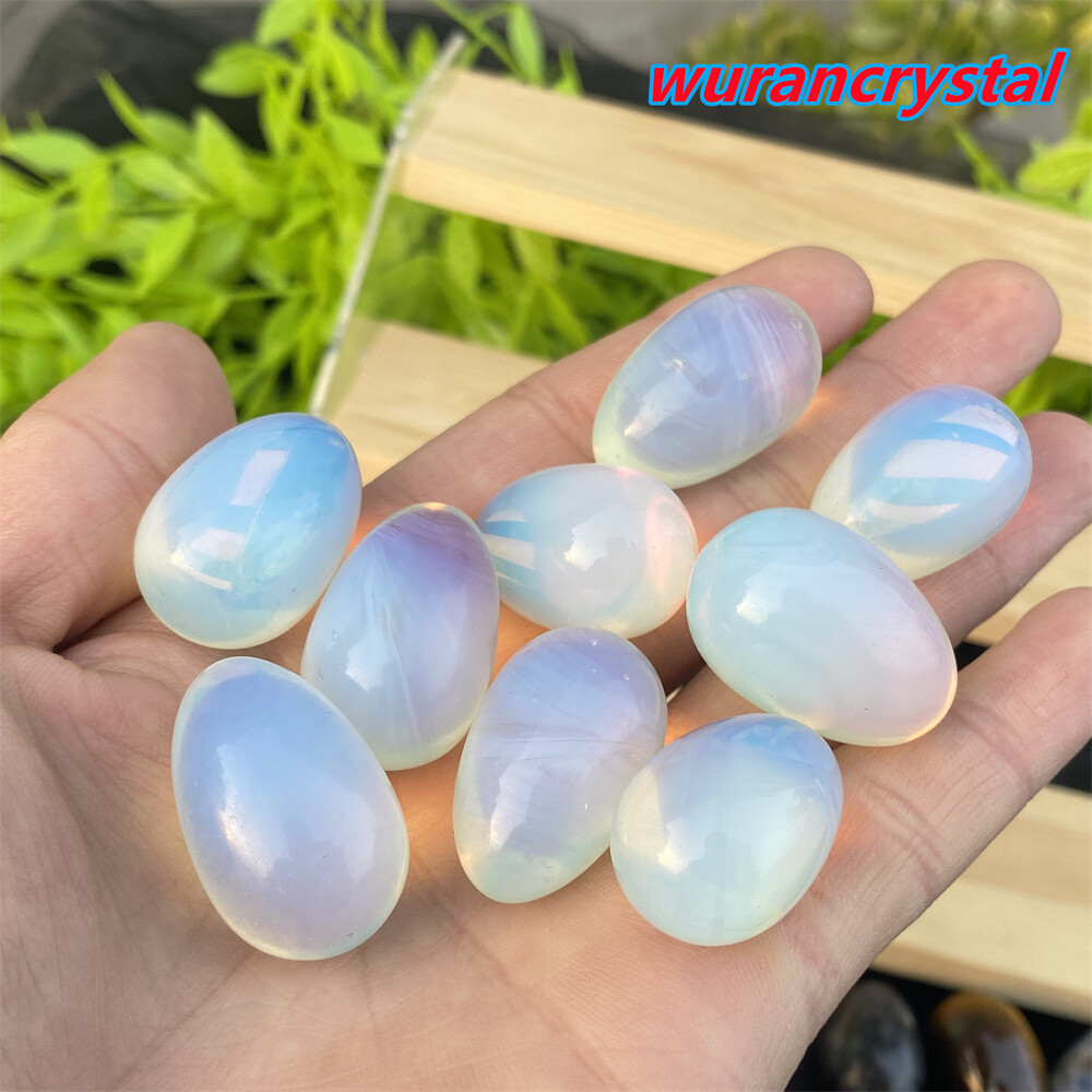 10pc Opalite Egg Quartz crystal skull carved point Nice quality healing gifts