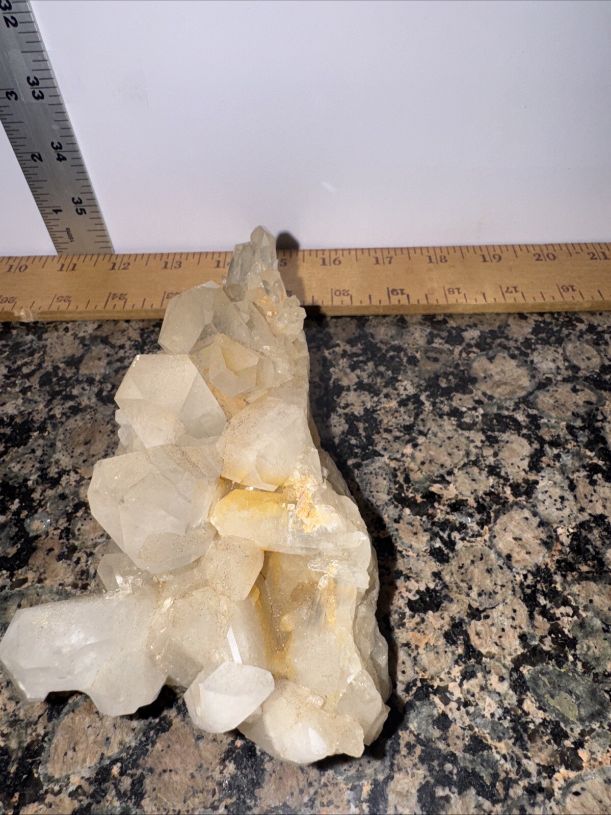 Natural White Clear Quartz Crystal Cluster Mineral Stone Geode Specimens Healing