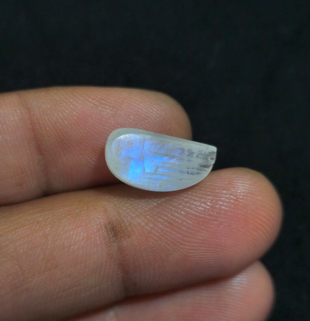 16×13.50×6 mm Ravishing Rainbow Moonstone Cabochon Loose Gemstone For Jewelry