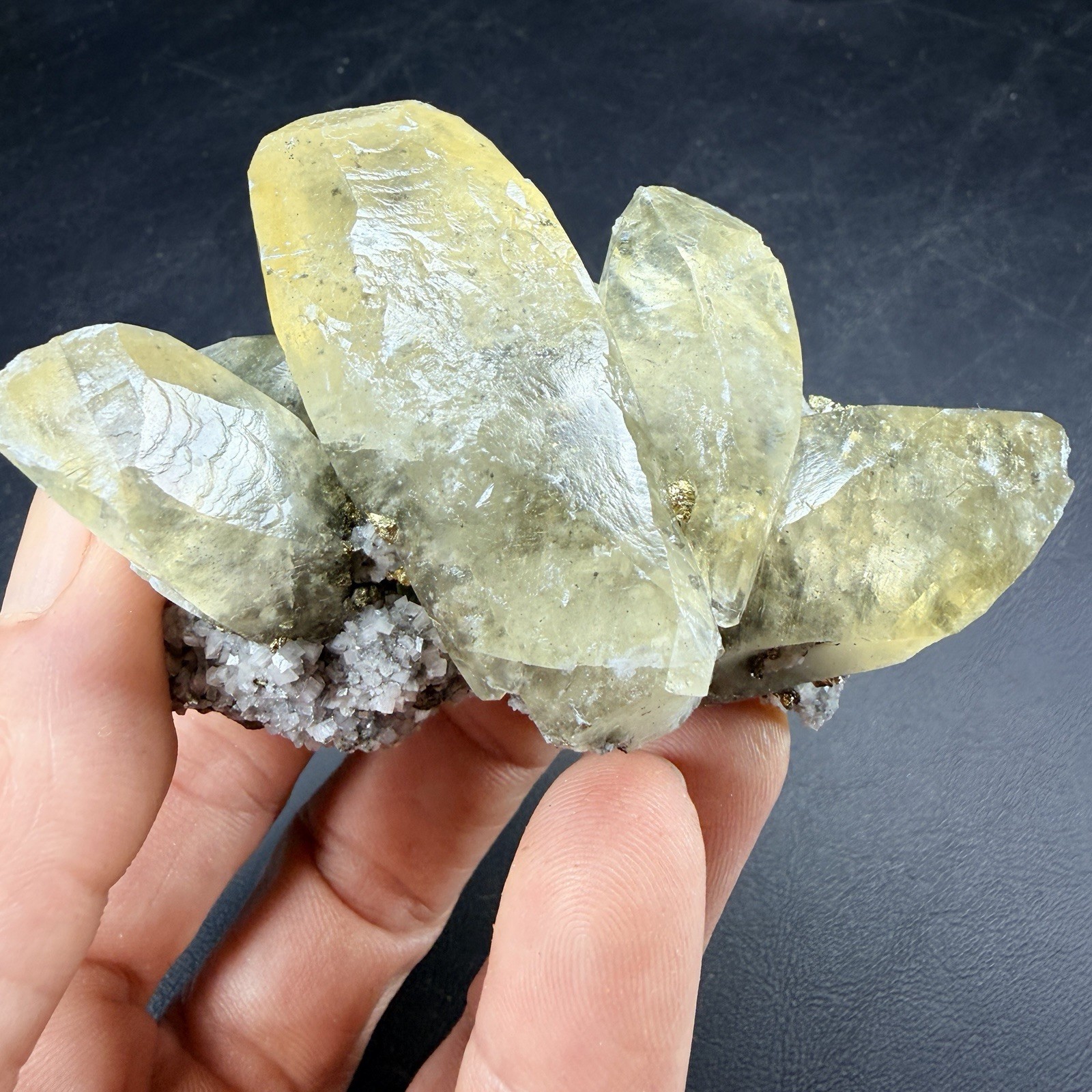 Golden Calcite Chalcopyrite Dolomite Crystal Combo / Sweetwater Mine *Video*