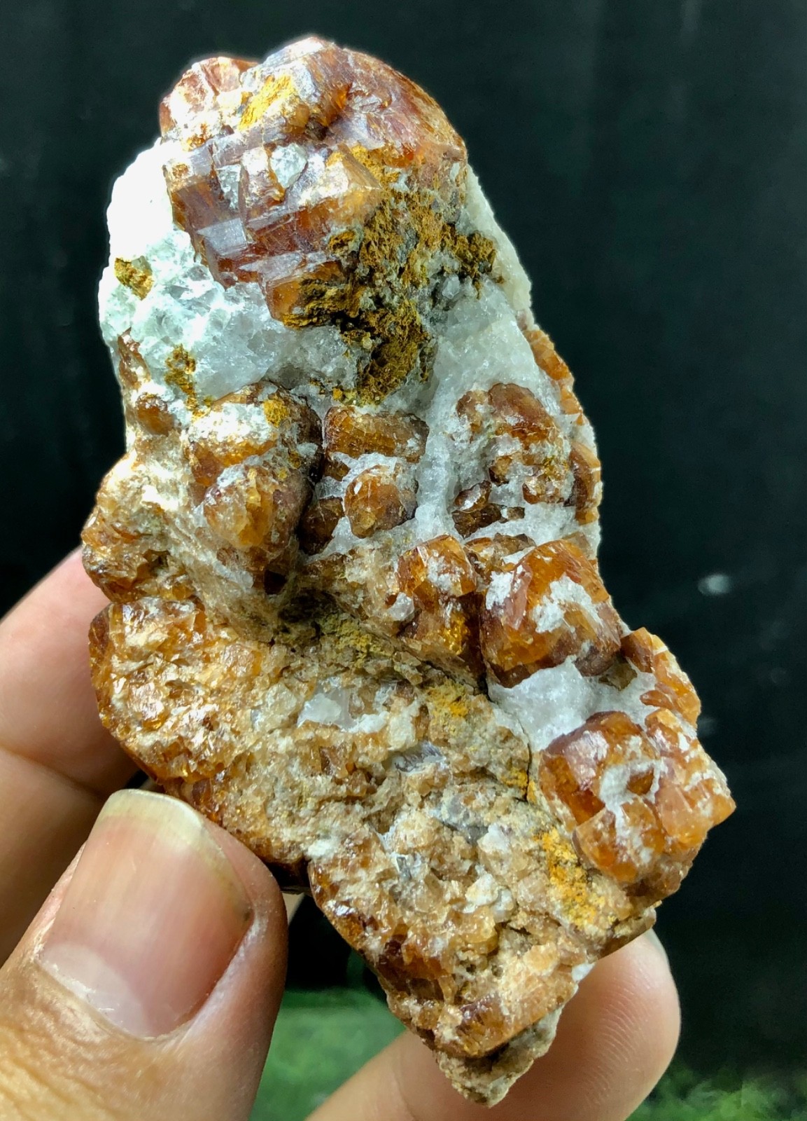 235grams A very lovely red garnet specimen cluster on matrix with superb lustre