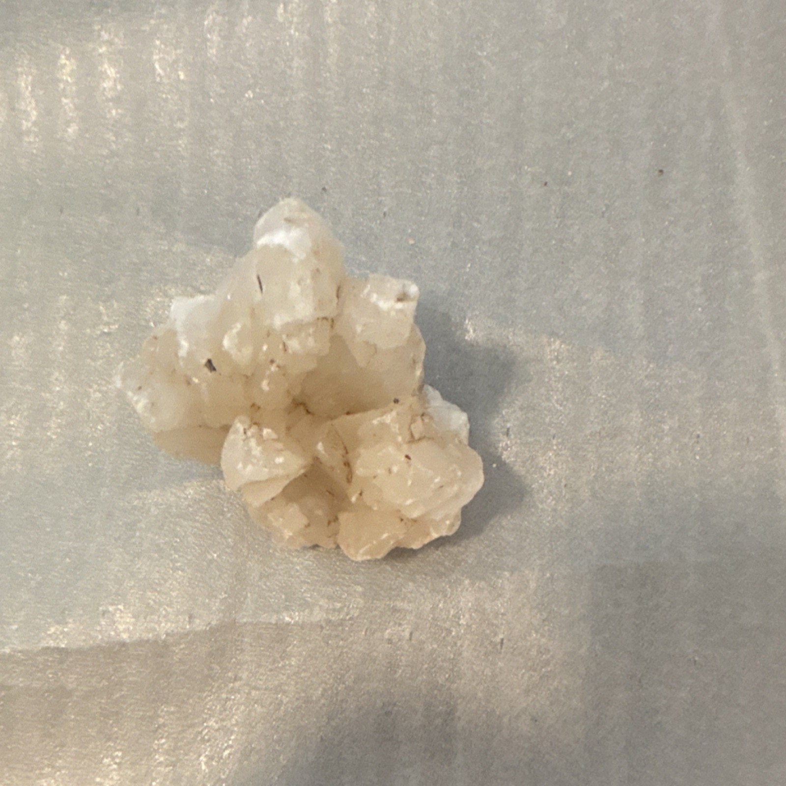 White Crystal Cluster Abundance Mineral Specimen Collectible, Approx. 3 Inches