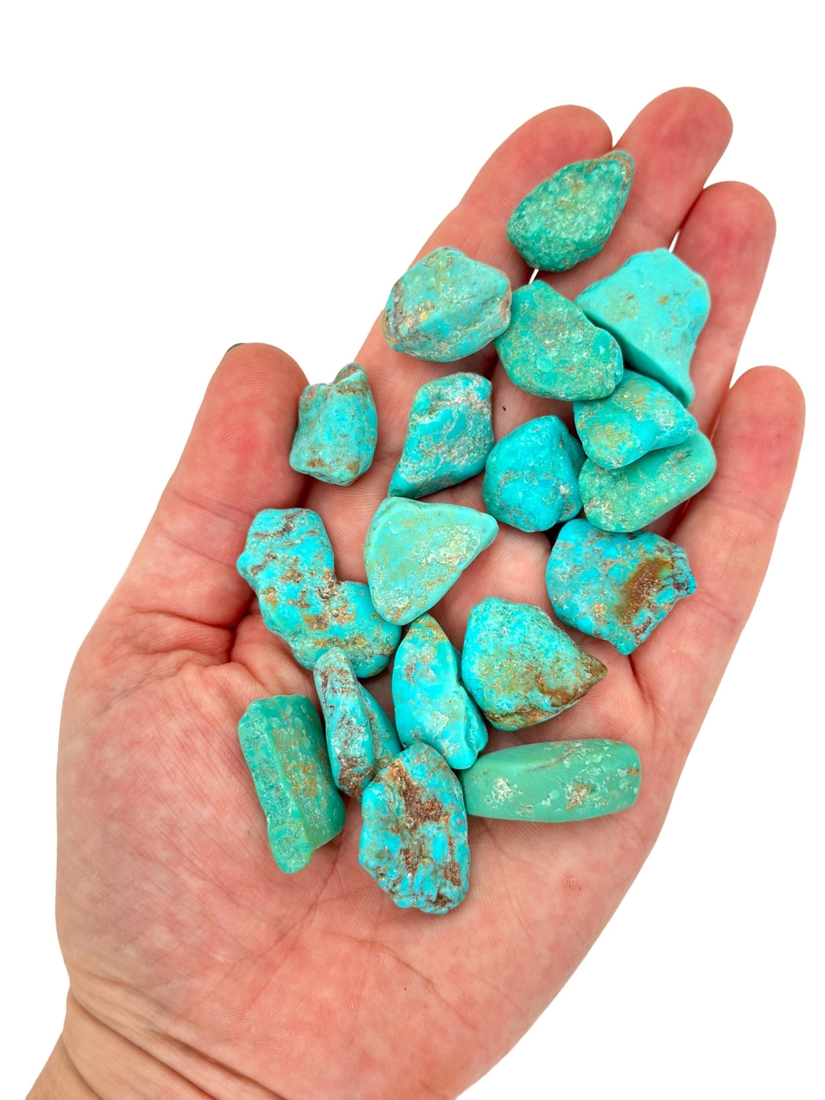 Raw Turquoise Stone, Natural Turquoise from Tyrone, New Mexico, USA
