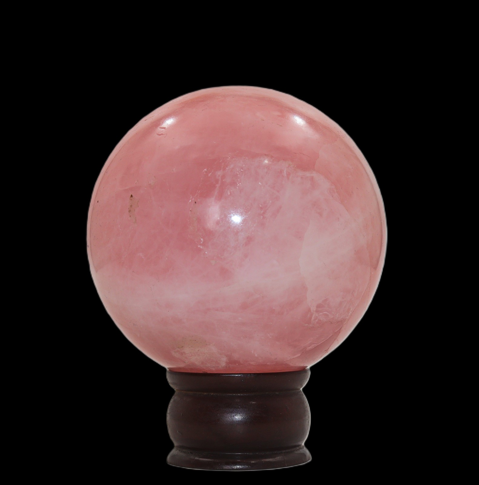 110mm Rose Quartz Sphere Pink Crystal Ball Reiki Healing Stone