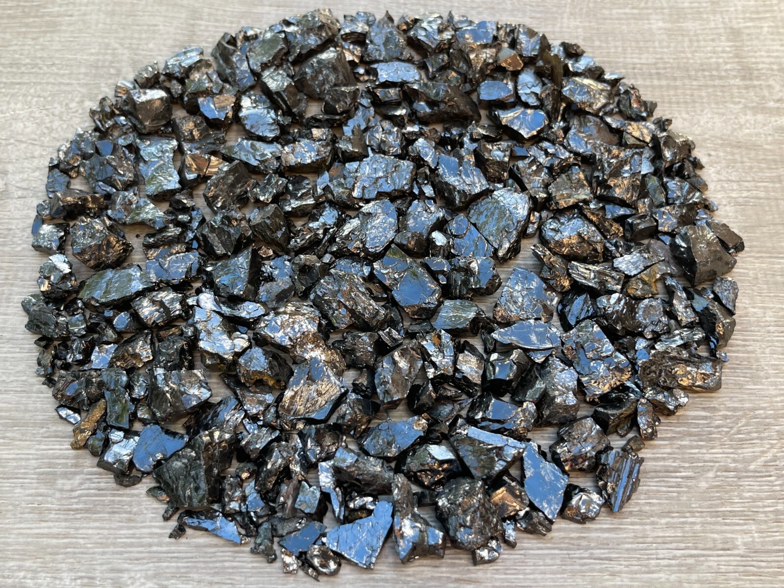 Grade A++ Small Elite Noble Shungite Stone, 0.2-1″ Raw Shungite, Bulk Lot