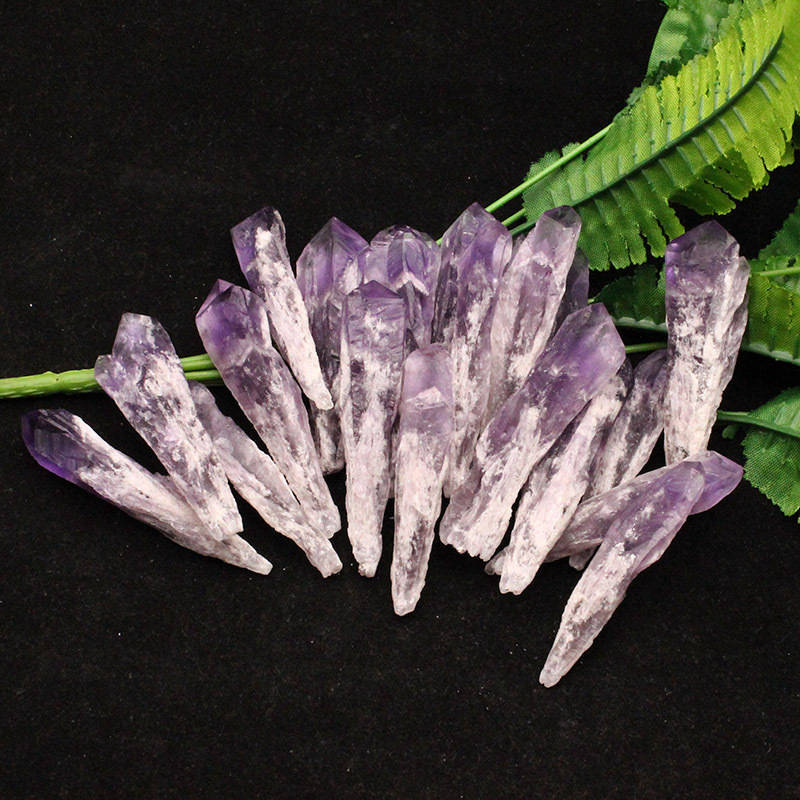1Pcs Natural Amethyst Cluster Quartz Geode Druzy Stone Crystal Gem Wand Scepter