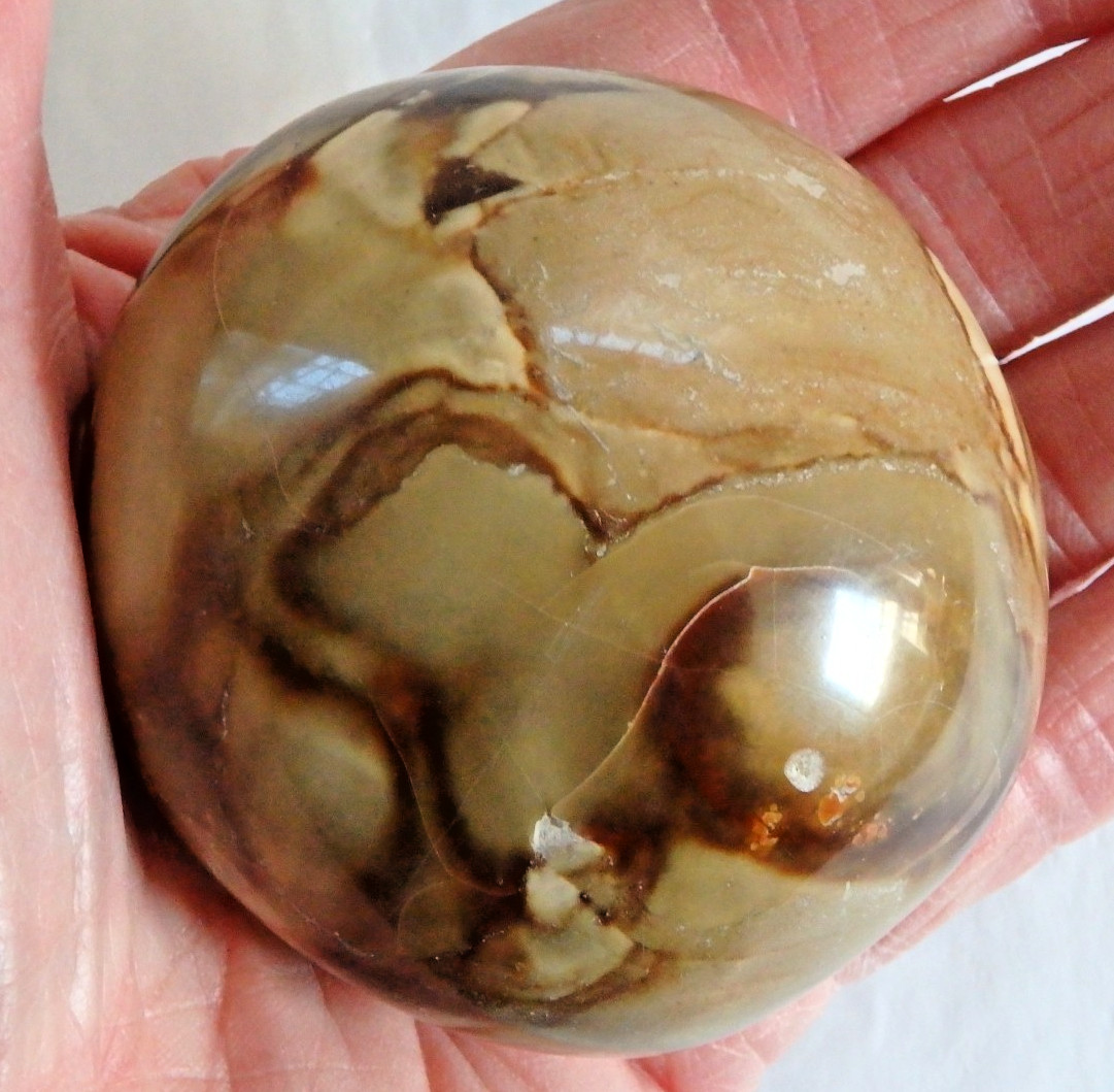 Crystal Stunning Polychrome Jasper $27 Polished 183 grams