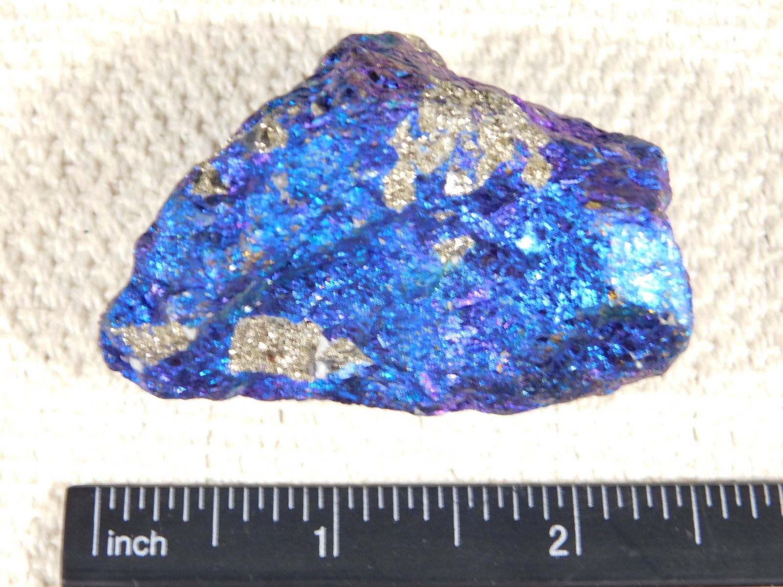 Bright IRIDESCENT Peacock Copper Chalcopyrite or Peacock Ore Mexico 122gr