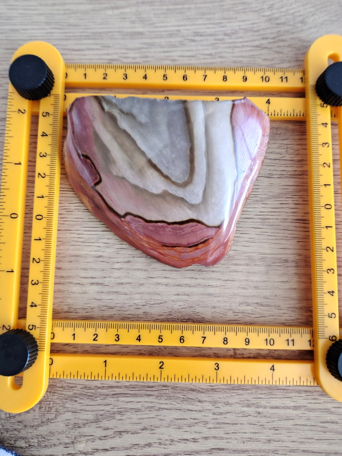 Polychrome Jasper Slab Madagascar One Polished Face 260g “Desert Jasper”