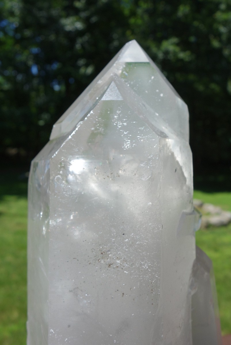 Big Twin Quartz Crystal with Rainbow