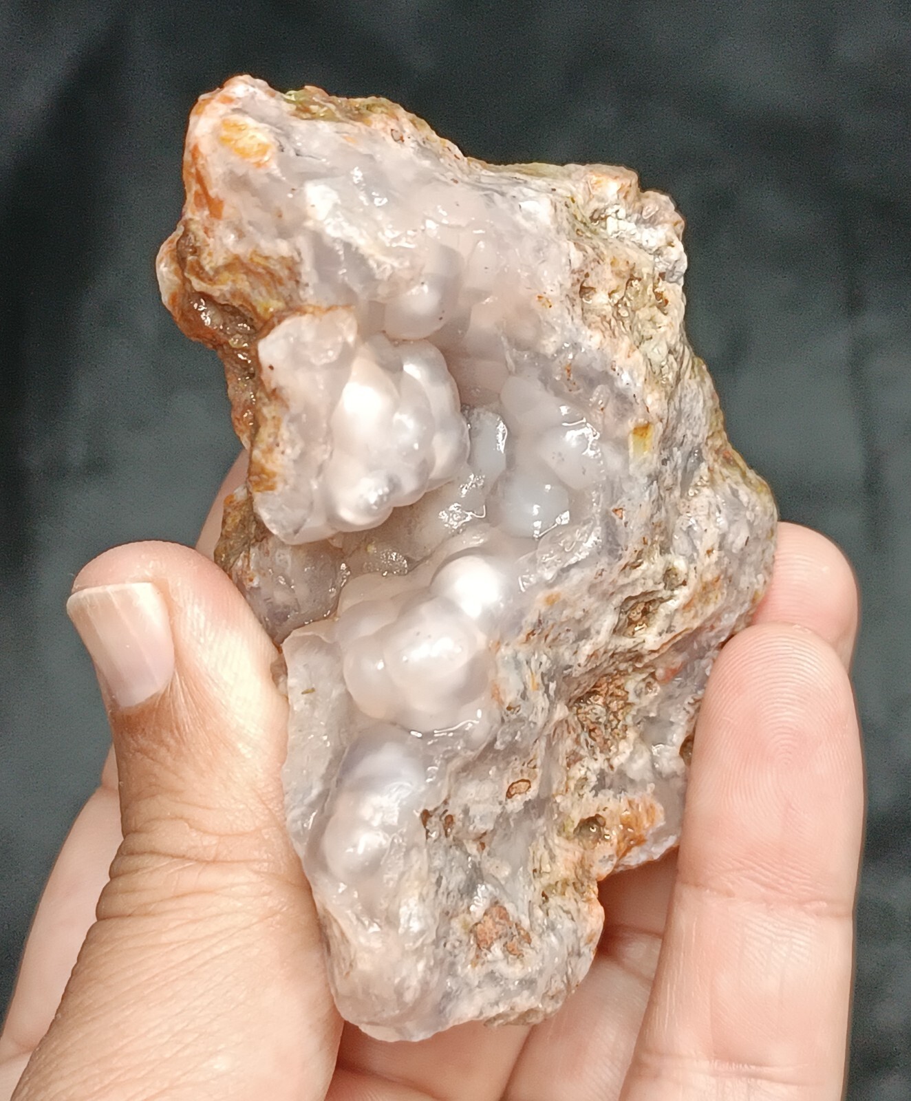 165g/0.36 lb uncut turkish bodrial agate stone, customs duty included
